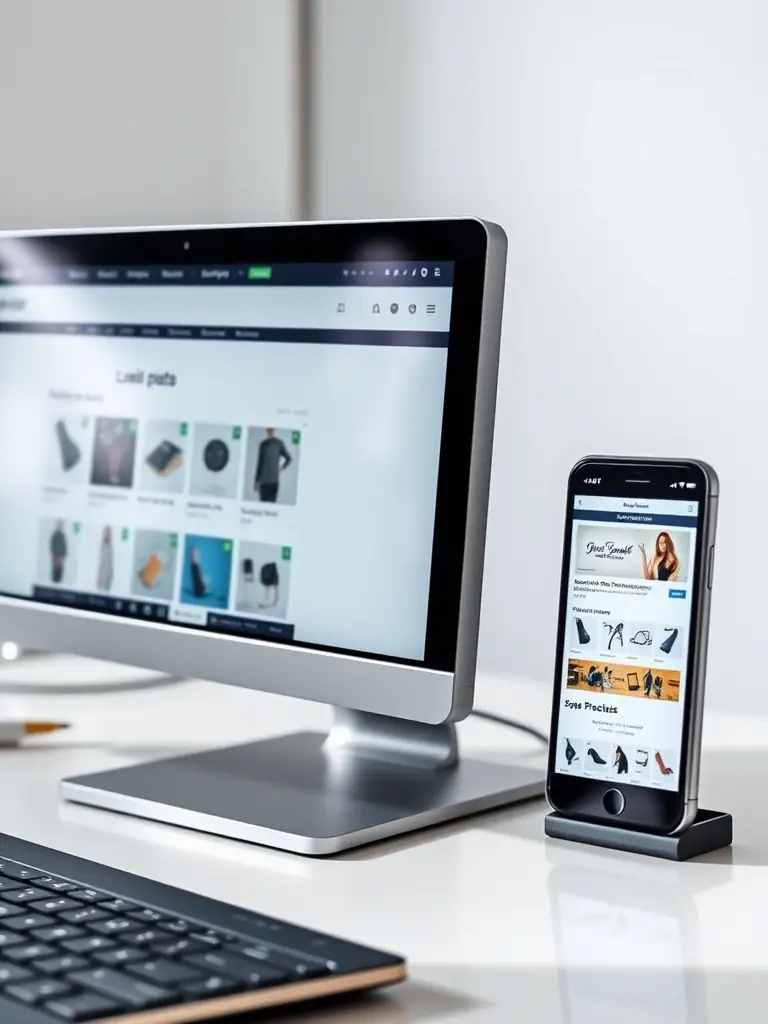 Optimized Shopify code running efficiently on a mobile device, highlighting fast loading times and smooth navigation.